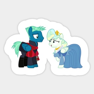 Sky Stinger and Vapor Trail Sleeping Beauty (blue) Sticker